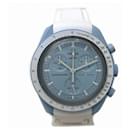 Omega x Swatch Speedmaster Mission Two Uranus SO33L100 Quartz Watch