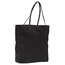 FENDI Zucchino Canvas Tote Bag Black Auth hk2404 - Fendi