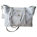 MIU MIU GRACE LUX LEATHER SHOPPING BAG. - Miu Miu