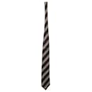 Ermenegildo Zegna Striped Tie in Multicolor Silk 