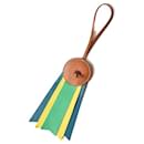 Hermes Bag Charm Paddock Flot Green/Lime/Blue - Hermès