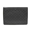 Louis Vuitton Monogram Shadow Pochette Discovery Clutch Bag