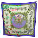 FOULARD HERMES CAPARACONS DE LA FRANCE ET L'INDE CARRE 90 SOIE SILK SCARF - Hermès