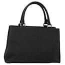 CELINE C Macadam Canvas Hand Bag Black Auth sw213 - Céline