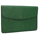 LOUIS VUITTON Epi Montaigne 27 Clutch Bag Green M52654 LV Auth BD1876 - Louis Vuitton