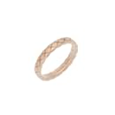 Chanel Coco Crush Matelasse 18K Pink Gold Band Ring