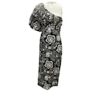 Rhode Bapu Bazaar Black One-Shoulder Linen Chantelle Dress - Autre Marque
