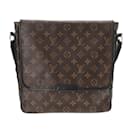 Louis Vuitton Monogram Macassar Bus MM Shoulder Bag