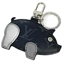 Louis Vuitton Monogram Eclipse Portocle Animal Pig Bag Charm Keychain