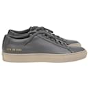  Common Projects Achilles Sneakers in Grey Saffiano Leather - Autre Marque