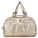 Chanel Leather Matelasse Coco Mark Vintage Mini Boston Bag