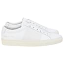  Common Projects Elastic Slip-On Sneakers in White Leather - Autre Marque