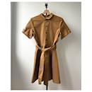 Sézane - Shirt dress belt cotton - Autre Marque