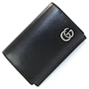 Gucci Black Leather Business Card Case