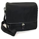 Prada Black Nylon Leather Shoulder Bag