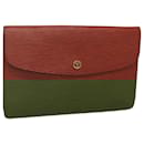 LOUIS VUITTON Epi Montaigne 27 Clutch Bag Brown LV Auth 116953 - Louis Vuitton