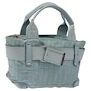 Sac à main en toile Zucca FENDI bleu argent authentique MY411 - Fendi