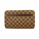 Louis Vuitton Clutch Bag Damier Saint N51993 Ebene