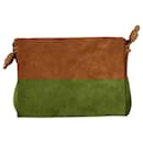 Loewe Flamenco Satchel in Brown Suede 