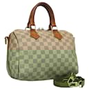 LOUIS VUITTON Damier Azur Speedy Bandouliere 25 Hand Bag N41000 LV Auth 116001 - Louis Vuitton