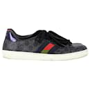 Gucci Ace Supreme Sneakers in Black Leather
