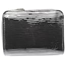 Louis Vuitton Zippy Coin Purse Leather Black