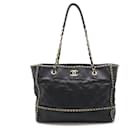 Chanel Matelasse Coco Mark Leather Tote Bag