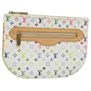 LOUIS VUITTON Monogram Multicolor Pochette GM Pouch White M60027 Auth BA939SAM - Louis Vuitton