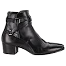 Saint Laurent Blake Ankle Boots In Black Leather