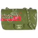 Chanel Red Quilted Lambskin V For Victory Mini Flap Bag