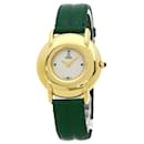Fendi 400J Gold Plated Leather Wristwatch