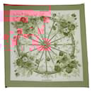 VINTAGE NEUF FOULARD HERMES ROMANTIQUE CARRE 90 SOIE BROCHEE 1ERE EDITION - Hermès