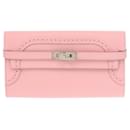 Hermes Kelly Wallet in Rose Sakura - Hermès