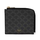 Celine Black Canvas Coin Purse - Céline