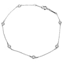 Pulseira charm Tiffany em platina com diamantes - Tiffany & Co