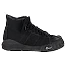Visvim Lanier Leather-Trimmed High-Top Sneakers in Black Canvas - Autre Marque