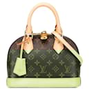 Louis Vuitton Monogram Canvas Alma BB 2way Bag Brown M53152