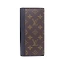 Louis Vuitton Monogram Macassar Portefeuille Brazza Wallet