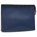 LOUIS VUITTON Epi Pochette Voyage Clutch Bag Blue M62912 LV Auth MX152 - Louis Vuitton