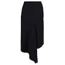 Dion Lee Asymmetric Midi Skirt in Black Wool - Autre Marque