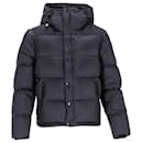  Burberry Buttoned Down Jacket in Black Polyamide