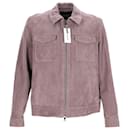 Mr. P Trucker Jacket in Pink Suede - Autre Marque