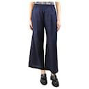 Navy wide-leg pants - size UK 8 - Autre Marque