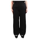 Black Fluid wide-leg trousers - size L - Autre Marque