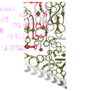 Red and pink silk printed twilly - Hermès