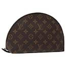 LOUIS VUITTON Monogram Trousse Demi Ronde Cosmetic Pouch M47520 LV Auth MX309 - Louis Vuitton