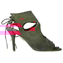 Aquazzura Sexy Thing Sandals in Pink Suede