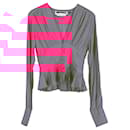 ROTATE Birger Christensen Tracy Top in Pink Viscose - Autre Marque