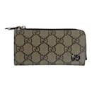 Gucci Beige and Brown Card Case