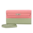Portefeuille Hermes Kelly To Go Epsom Rose Confetti - Hermès